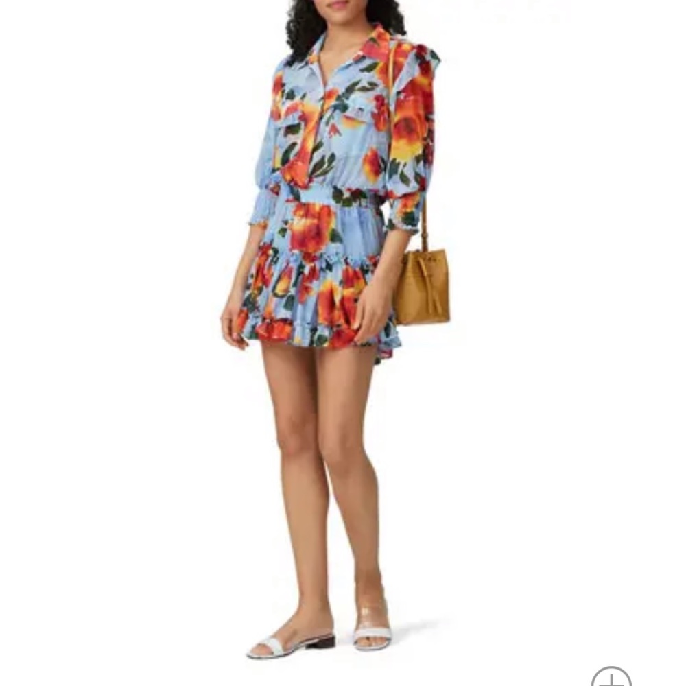 MISA Los Angeles Blue Enya Dress - size L